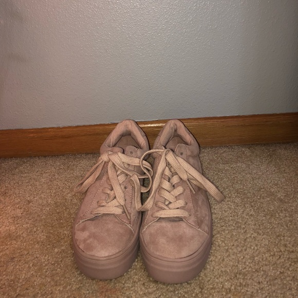 Velvet Light Pink Sneakers - Picture 2 of 3